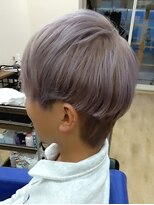 ブルブンガ(Berbunga) パープルアッシュハイトーンショートマッシュホワイトベージュ