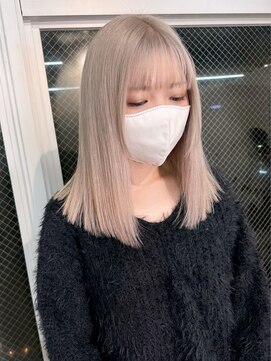ラニヘアサロン(lani hair salon) ホワイトミルクティー/ブロンド/ハイトーン【大名/天神】