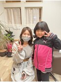 セミロングモテブラウン