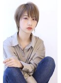 イメチェンローライトフォギーベージュ小顔ワンサイドショート