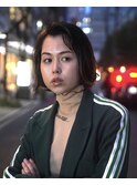 ミニボブ/レイヤーボブ/顔まわりレイヤー/インナーカラー/茶屋町
