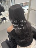吉岡Style/韓国ヘア/ヨシンモリ/grayblack/layercut