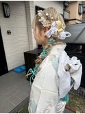 サイド編み下ろし
