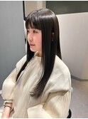 髪質改善酸性ストレート/艶髪/ストレートロング/美髪/オリーブ