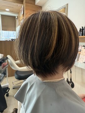 ラボ ヘアー(lab hair) アクセント/ハイライト/ショート/ボブ