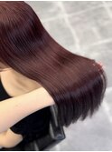 韓国 くびれロング レイヤー ワンホンヘア 小顔前髪