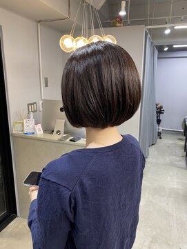 エトラ 渋谷店(etora) 韓国ヘア レイヤーカット くびれヘア  アプリコットオレンジ"