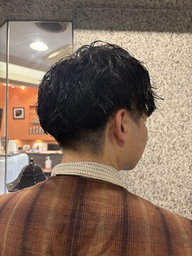 銀座マツナガ 浅草店 刈り上げ低めツーブロック優しい印象爽やか好感度アップパーマ