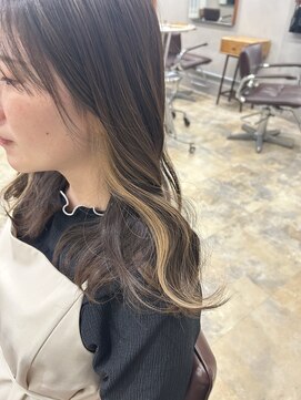 ラボアン 梅田店(lab.em.) イヤリングカラー×髪質改善