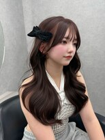 ボタン ハカタ(VOTAN hakata) 博多美容室/顔周りカット/ピンクブラウン/韓国ヘア