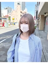 ブリックバイブレイス 千葉 千葉中央(brick by brace) 千葉駅/着物ヘア/大人ガーリー/ダークアッシュ/似合わせカット