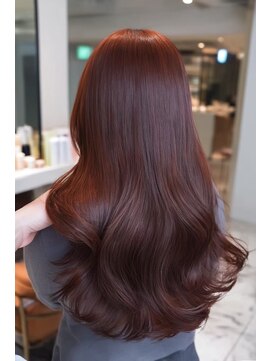 ケシキ 表参道 原宿(kesiki.) ミディアムレイヤー顔周りレイヤーハッシュカット韓国へア