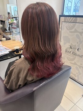 ビーバイシージャストビューティー(B by C just beauty) ハイライト 裾カラー 春カラー