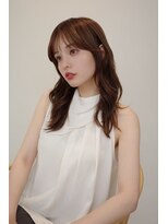 ノイ(noi)&nbsp;顔周りレイヤーカットくびれヘアミルクティーベージュカラー韓国
