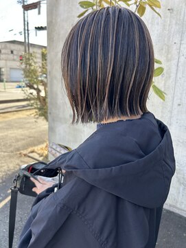 ヘアースペース レガッタ(hair space Regatta) 艶育カラー×透け感ハイライトベージュ