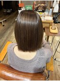 ボブ×サラサラストレート