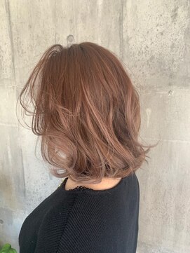 ラッドヘアー(RAD hair) バレイヤージュ＊ピンクベージュカラー