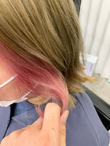 ブッディ(BDY)&nbsp;パステルベージュ×パステルピンク☆インナーカラー