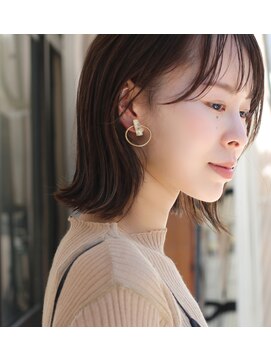 コンパス(COMPASS) 透け感ベージュミディ