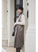 《東住吉区/個室サロン》小顔ショート×オフィスカジュアル