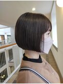 切りっぱなしボブ/小顔/20代/30代/40代/