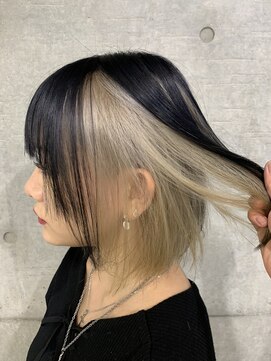 ザ ドット(THE DOT) インナーブロンド×ブラックカラー