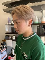 シャラク 砺波店(sharaku) ハイトーンカラー/ツーブロック/メンズカット