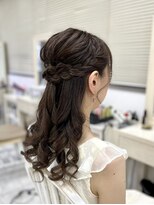 リサ 恵比寿(risa.)&nbsp;編み込みハーフアップ