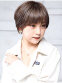 大人可愛い小顔美髪大人ショートボブレイヤーカットA3