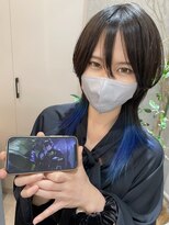 サンド 池袋(sand)&nbsp;推しカラー/インナーカラー/ロングウルフ/池袋駅/ウルフヘア