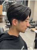 センターパートニュアンスパーマ韓国カルマパーマコンマヘア
