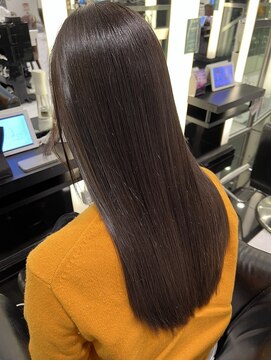 エアー 銀座タワー(AIR) ツヤ髪スタイル/くすみカラー/美髪/ケアカラー　【榛葉】