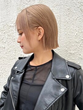 ロンドワン 三宮元町(Lond one) ハイトーン×ダブルカラー×タッセルボブ☆ショート/ボブ