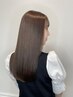 髪質改善超音波トリートメント(9step)＋カラー　¥9990