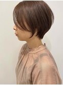 ショートカット×ひし形ショートボブ×前髪あり20代30代40代　a