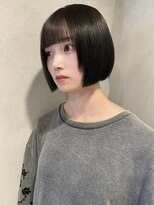 ペレ 梅田(PELE)&nbsp;黒髪/ボブルフ/ネビージュ/小顔/ワンレン/梅田/髪質改善/前髪