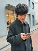 メンズマッシュウルフパーマメンズショートパーマメンズパーマ