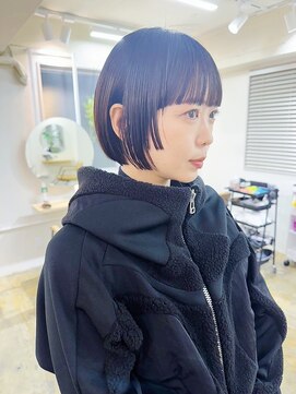 スーハ 恵比寿(SUUHA) ステップカット/フェイスレイヤー&黒髪ミニボブ/タッセルボブ