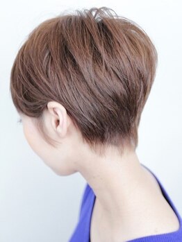 アクティフ(actif)の写真/"生え際対策"白髪染めを使わない白髪染カラー！垢抜け+大人ショートで清潔感たっぷりの褒められヘアへ☆