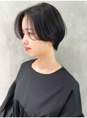 美髪ショートくびれヘア顔周りレイヤーおくれ毛_ba335211