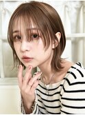 大人可愛い20代30代40代50代小顔◎うざバングボブ