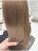 艶髪 人気の明るめミルクティーブラウン (銀座)