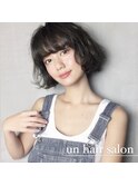 大人かわいいショートボブ【イルミナカラー】カーキグレージュ
