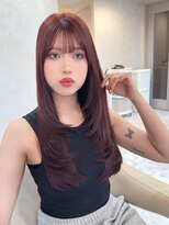 アンククロス 表参道(ANKH CROSS)&nbsp;透明感カラー/ピンクブラウン/ロングレイヤー