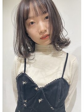 キイ ギンザ(k.e.y GINZA) 秋カラー/グレージュカラー/ゆるふわボブ