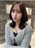 グレージュカラーくびれヘア【肥田亜沙美】