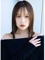 エインアンリー 明治神宮前(AIN.ANLY.) 3暗めカラーグランマッシュデザインカラーフェイスフレーミング