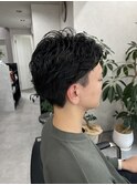 【qumu saki 】メンズニュアンスパーマ