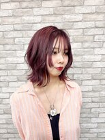 ヘアーアンドアイラッシュ ビス 下曽根店(Bis!)&nbsp;ボルドーレイヤーミディ