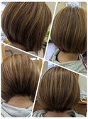 前下がりショートボブ☆ひし形ボブ
